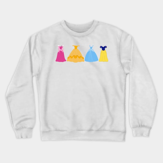 princess dresses Crewneck Sweatshirt by EdenAtencio04